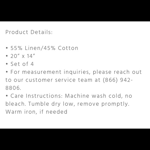 Johnny Was Boho Linen and Cotton Blend Set of 4 Placemats New - Picture 5 of 10